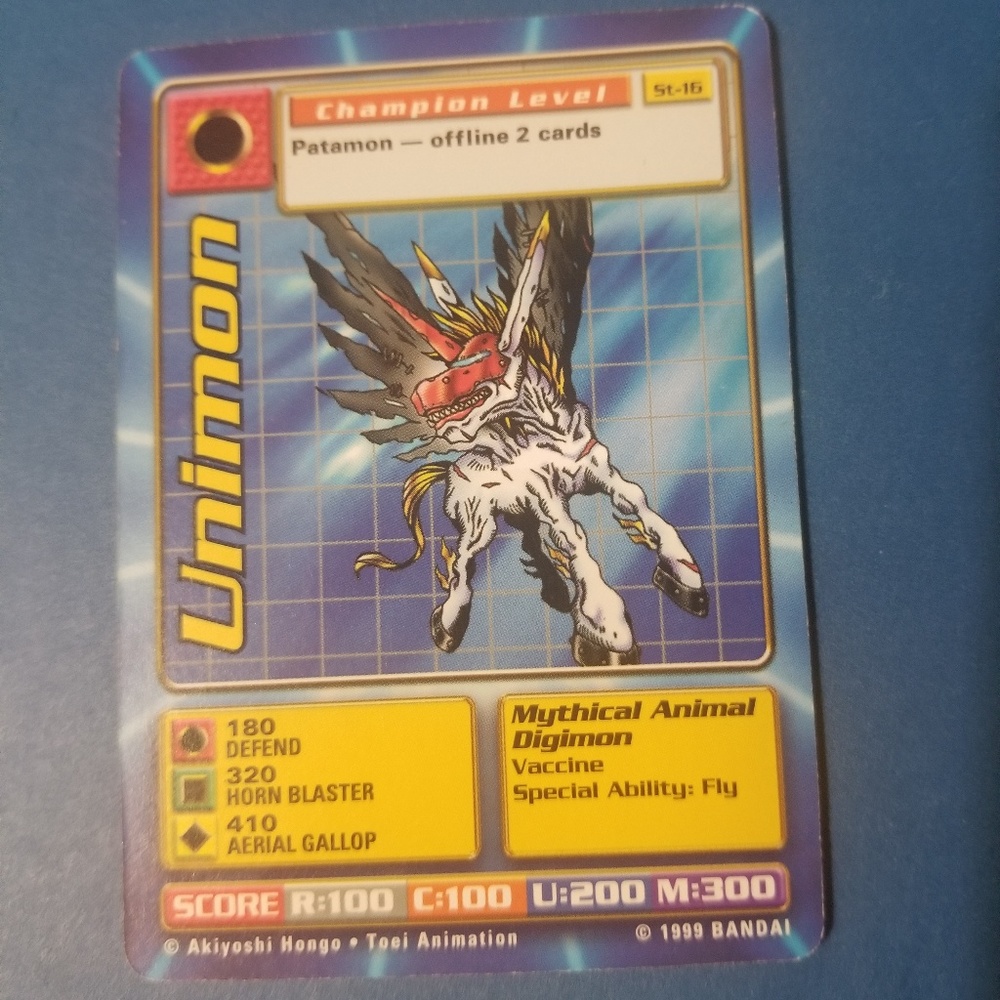 Unimon digimon card